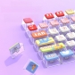 Childhood 104+12 Clear PC+PBT Dye-subbed Pudding Jelly Keycaps Set ASA Profile Mechanical Keyboard